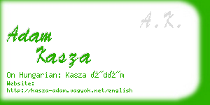 adam kasza business card